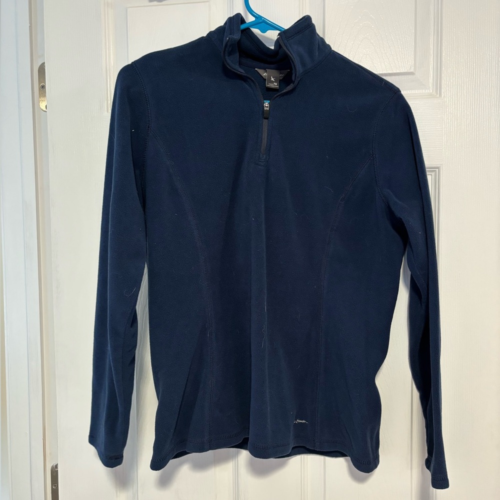 Eddie Bauer 1/4 zip fleece pullover navy